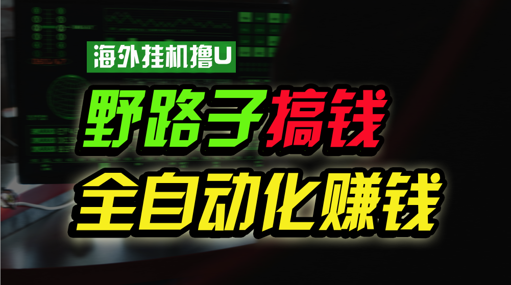 海外挂机撸U新平台，日赚8-15美元，全程无人值守，可批量放大，工作室内部项目！-87副业网