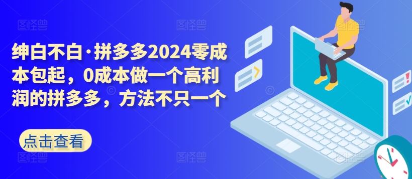 拼多多2024零成本包起，0成本做一个高利润的拼多多，方法不只一个-87副业网