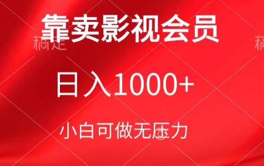 靠卖影视会员，日入1000+，落地保姆级教程，新手可学【揭秘】-87副业网