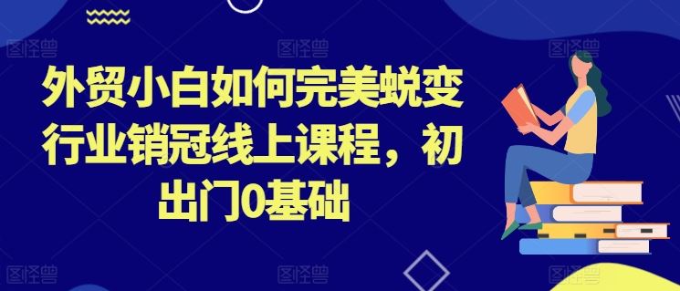 外贸小白如何完美蜕变行业销冠线上课程，初出门0基础-87副业网