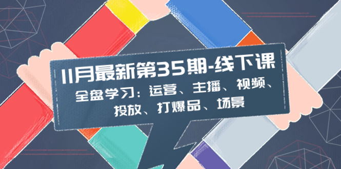 （8314期）11月最新-35期-线下课：全盘学习：运营、主播、视频、投放、打爆品、场景-87副业网