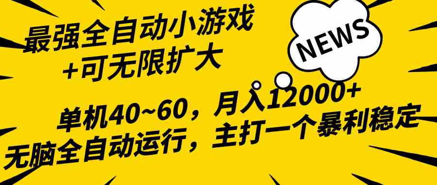 （10046期）2024最新全网独家小游戏全自动，单机40~60,稳定躺赚，小白都能月入过万-87副业网