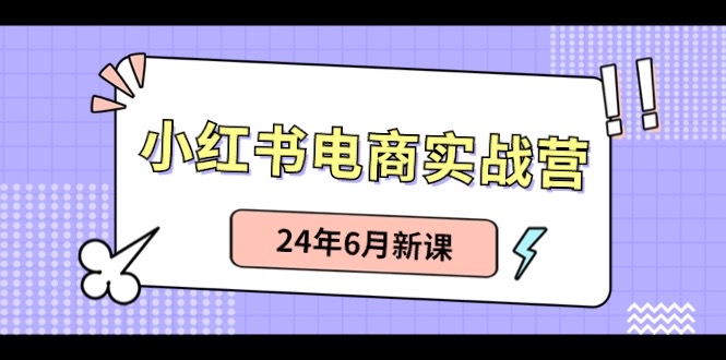 （10984期）小红书电商实战营：小红书笔记带货和无人直播，24年6月新课-87副业网