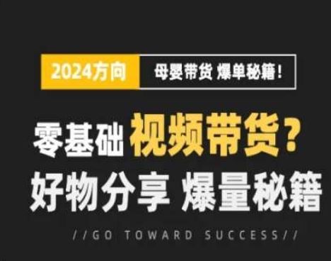 短视频母婴赛道实操流量训练营，零基础视频带货，好物分享，爆量秘籍-87副业网