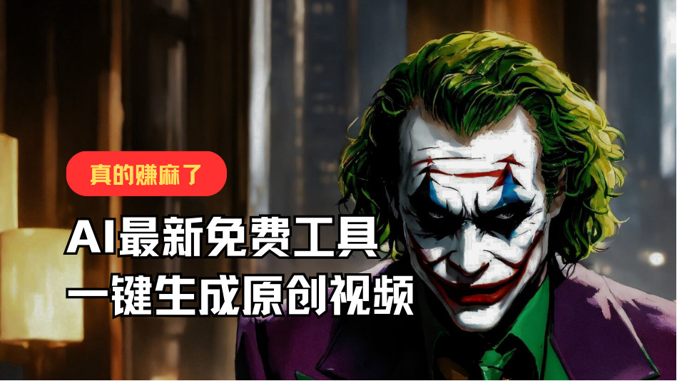 最新免费AI工具，一键生成原创视频，佛系搬运，轻松月入10000+！-87副业网