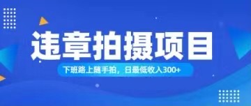 （11698期）随手拍也能赚钱？对的日入300+-87副业网