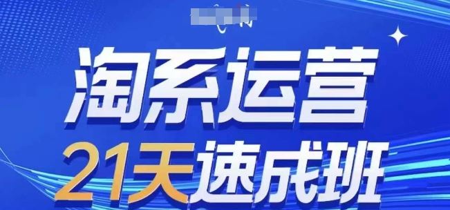 淘系运营21天速成班(更新24年7月)，0基础轻松搞定淘系运营，不做假把式-87副业网