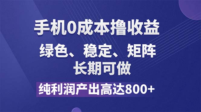 （11976期）纯利润高达800+，手机0成本撸羊毛，项目纯绿色，可稳定长期操作！-87副业网