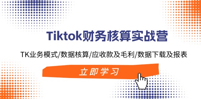 （11978期）Tiktok财务核算实战营：TK业务模式/数据核算/应收款及毛利/数据下载及报表-87副业网