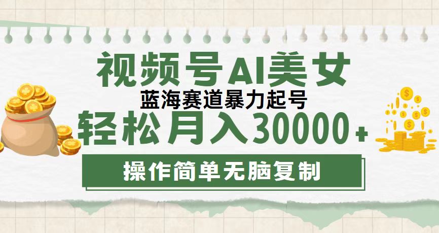 （12087期）视频号AI美女跳舞，轻松月入30000+，蓝海赛道，流量池巨大，起号猛，无…-87副业网