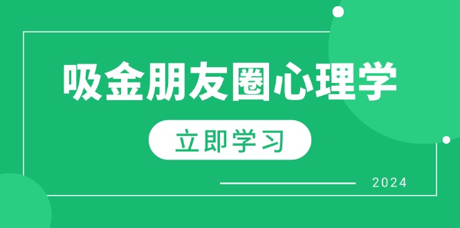 朋友圈吸金心理学：揭秘心理学原理，增加业绩，打造个人IP与行业权威-87副业网