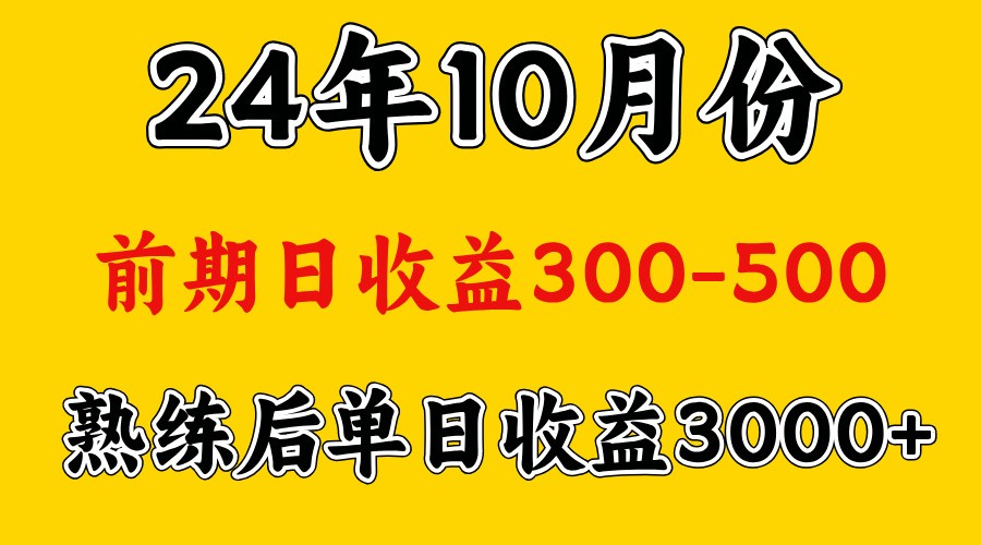 高手是怎么赚钱的.前期日收益500+熟练后日收益3000左右-87副业网