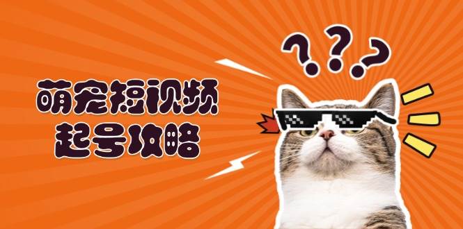 （13135期）萌宠-短视频起号攻略：定位搭建推流全解析，助力新手轻松打造爆款-87副业网